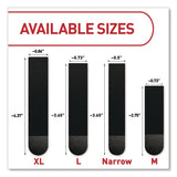 Command™ Damage-Free Hanging Picture Hanging Strip Pairs, (8) XL (0.86 x 4.37), (6) L (0.75" x 3.65"), (2) Med (0.75 x 2.75), Black (MMM17218BLK16ES) Pack of 16