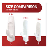 Command™ Large Utility Hooks, Plastic, White, Supports 5 lb, 6/Pack (MMM170036ES) Each