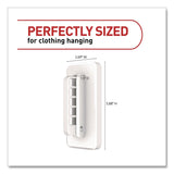 Command™ Folding Clothes Hanger Arm, Individual Slots for Five Clothes Hangers, Plastic, White, Supports 7.5 lb (MMM17029ES) Pack of 5