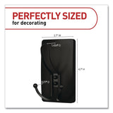 Command™ Decorative X-Large Triple Hooks, Metal, Matte Black, Supports 10 lb, 2/Pack (MMM17038MB2ES) Pack of 2