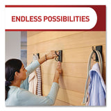 Command™ Decorative X-Large Triple Hooks, Metal, Matte Black, Supports 10 lb, 2/Pack (MMM17038MB2ES) Pack of 2