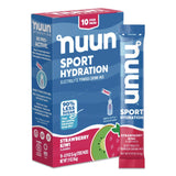 nuun® Sport Hydration Electrolyte Powder Drink Mix, Strawberry Kiwi, 0.19 oz Stick, 10/Box (NUU02394) Box of 10