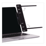 NoteTower Monitor Document and Note Holder, Hold Up to 4 Legal Size Sheets, Plastic, Black (NWRNTR2001) Each
