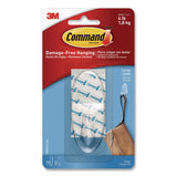 Command™ Large Clear Hooks, Plastic, Supports 4 lb (MMM17093CLRES) Each