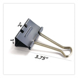 Officemate EZ Binder Clips, Large, Gray, 16/Pack (OIC99216) Pack of 16