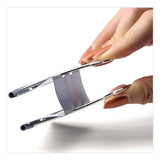 Officemate EZ Binder Clips, Large, Gray, 16/Pack (OIC99216) Pack of 16