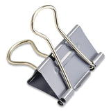 Officemate EZ Binder Clips, Large, Gray, 16/Pack (OIC99216) Pack of 16