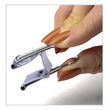 Officemate EZ Binder Clips, (25) Small (0.75"), (25) Medium (1.25"), (5) Large (2"), Gray, 55/Pack (OIC99260) Pack of 55