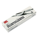 Officemate Self-Adhesive Two-Prong Folder Fasteners, 2" Capacity, 2.75" Center to Center, Matte Silver, 100/Box (OIC526012) Box of 100