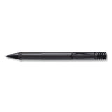 LAMY safari Ballpoint Pen, Retractable, Medium, Black Ink, Black Barrel (LMYL217) Each