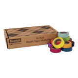 Scotch® Expressions Washi Tape, 0.59" x 32.75 ft, Assorted Colors, 10 Rolls/Pack (MMMC31710SIOC) Pack of 10