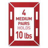 Command™ Damage-Free Hanging Picture Hanging Strip Pairs, (16) Large (0.75" x 3.65"), (12) Medium (0.63" x 2.75"), White, 28/Pack (MMMMMM1720928ES) Pack of 16
