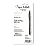Paper Mate® Profile Ballpoint Pen, Retractable, Bold 1.4 mm, Assorted Ink and Barrel Colors, 4/Pack (PAP196066389473) Pack of 4