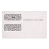 Adams® Double Window Tax Form Envelopes, Commercial Flap, Gummed Closure, 5.63 x 9, White, 100/Pack (ABF7956ES) Pack of 100