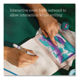 Lifelines® Shake It Up Sensory Journal, Interactive Blue/Purple Color-Fusing Oil Ocean, Wide/Legal Rule, Cream Cover, (80) 8 x 5 Sheets (LLN160109) Each