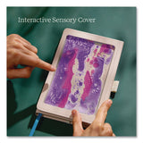Lifelines® Shake It Up Sensory Journal, Interactive Purple/Pink Color-Fusing Oil Ocean, Wide/Legal Rule, Cream Cover, (80) 8 x 5 Sheets (LLN160110) Each