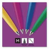 Parker® Jotter Ballpoint Pen, Spirit of the 1990s Collection, Retractable, Medium 0.7 mm, Black Ink, Assorted Barrel Colors, 4/Pack (PAR2084405) Pack of 4
