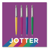 Parker® Jotter Ballpoint Pen, Spirit of the 1990s Collection, Retractable, Medium 0.7 mm, Black Ink, Assorted Barrel Colors, 4/Pack (PAR2084405) Pack of 4