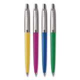 Parker® Jotter Ballpoint Pen, Spirit of the 1990s Collection, Retractable, Medium 0.7 mm, Black Ink, Assorted Barrel Colors, 4/Pack (PAR2084405) Pack of 4