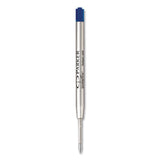 Parker® Quinkflow Refill for Parker Ballpoint Pen, Medium Conical Tip, Blue Ink, 3/Pack (PAR2119152) Pack of 3