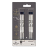 Parker® Quinkflow Refill for Parker Ballpoint Pen, Medium Conical Tip, Black Ink, 10/Pack (PAR2119153) Pack of 10
