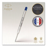 Parker® Quinkflow Refill for Parker Ballpoint Pen, Medium Conical Tip, Blue Ink, 10/Pack (PAR2119154) Pack of 10