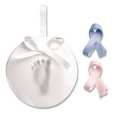 pearhead® Babyprints Handprint or Footprint Keepsake Ornament Kit, 100% Baby Safe Impression Material/Shaping Ring/Ribbon/Pin (PEH50020) Each