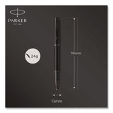 Parker® IM Rollerball Pen, Monochrome Collection, Stick, Fine, Black Ink, Matte Black/PVD Barrel (PAR2127743) Each