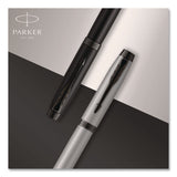 Parker® IM Rollerball Pen, Monochrome Collection, Stick, Fine, Black Ink, Matte Black/PVD Barrel (PAR2127743) Each