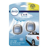 Febreze® CAR Air Freshener, Linen and Sky, 2 mL, 2/Pack (PGC811131) Pack of 2