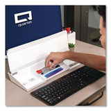 Quartet® Flip-Top Glass Dry Erase Desktop Pad, 18 x 6, White Surface (QRTQ090F04R) Each