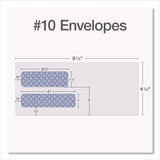 Quality Park™ Reveal-N-Seal Envelope, Security Tint, #10, Commercial Flap, Self-Adhesive Closure, 4.13 x 9.5, White, 500/Box (QUA1014438) Box of 500