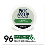 Pick Me Up Provisions™ Decaf Coffee K-Cups, Medium Roast, 96/Carton (PIEPM62435CT) Case of 96