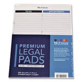 RE-Focus The Creative Office Premium Legal To-Do/Appointment List Pads, List Format, (30) Light Blue/Dark Blue/White Marble 8.5 x 11 Sheets, 2/Pack (RFCBLUELEGALPAD) Pack of 2