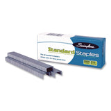 Swingline® Standard Staples, 0.25" Leg, Steel, 5,000/Box, 100 Boxes/Carton (SWI35108CT) Case of 500