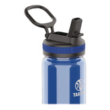 TAKEYA® Tritan Plastic Water Bottle, 18 oz, 1 Royal Bottle, 1 Black Bottle, 2/Pack (TKY51464) Pack of 2