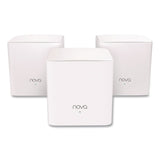 Tenda MW5G3PK AC1200 Whole-Home Mesh Wi-Fi System, 2 Ports, Dual-Band 2.4 GHz/5 GHz (TNDNOVAMW5G3PK) Pack of 3