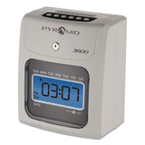 Pyramid Technologies 3800 Time Clock Bundle, LCD Display, Ivory/Charcoal (PTI3800SK1) Each