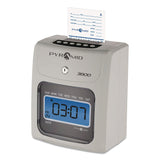 Pyramid Technologies 3800 Time Clock Bundle, LCD Display, Ivory/Charcoal (PTI3800SK1) Each