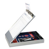 Saunders Redi-Rite Aluminum Storage Clipboard, 1" Clip Capacity, Holds 6 x 10 Sheets, Silver (SAUSAU00213) Each