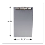 Saunders Redi-Rite Aluminum Storage Clipboard, 1" Clip Capacity, Holds 6 x 10 Sheets, Silver (SAUSAU00213) Each