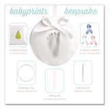 pearhead® Babyprints Handprint or Footprint Keepsake Ornament Kit, 100% Baby Safe Impression Material/Shaping Ring/Ribbon/Pin (PEH50020) Each