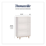 Thomasville® Whitney Bookcase, Three Shelves, 31.75w x 14d x 48.25h, White (TVFSPLSWHBKTV) Each