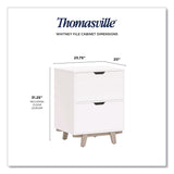 Thomasville® Whitney 2-Drawer Lateral File Cabinet, Letter/Legal Size File Drawers, 23.75" x 20" x 31.25", White (TVFSPLSWHLFTV) Each