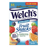 Welch's® Mixed Fruit Snacks Club Size, 0.8 oz Packet, 66/Box (WEL24328406) Box of 66
