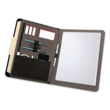 Wenger® Merit Vinyl Padfolio, 8.5 x 11 Pad, 10.2 x 13, Open Style Closure, Black (WNG601388) Each