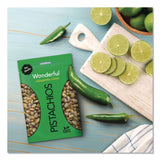 Paramount Farms® Wonderful Pistachios, Jalapeno Lime, 2.25 oz Pouch, 8/Box (WONPAR70154) Box of 8