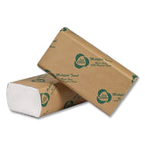 Eco Green® Multi-Fold Recycled Paper Towels, 1-Ply, 9.25 x 9.5, Natural White, 250/Pack, 16 Packs/Carton (APAEN416) Case of 4000