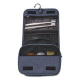 Brookstone® Fabric Toiletry Bag, 8.66 x 3.35 x 8.46, Blue (BKTBNKM0001) Each