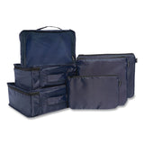 Brookstone® Six-Piece Travel Pouch Set, 12.2 x 1.97 x 9.65, Blue (BKTBNPC0001) Each